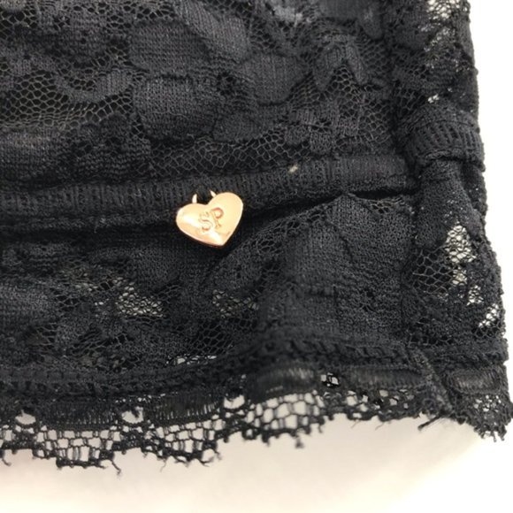 Black Lace Bandeau Bralette sz XS - Picture 2 of 3